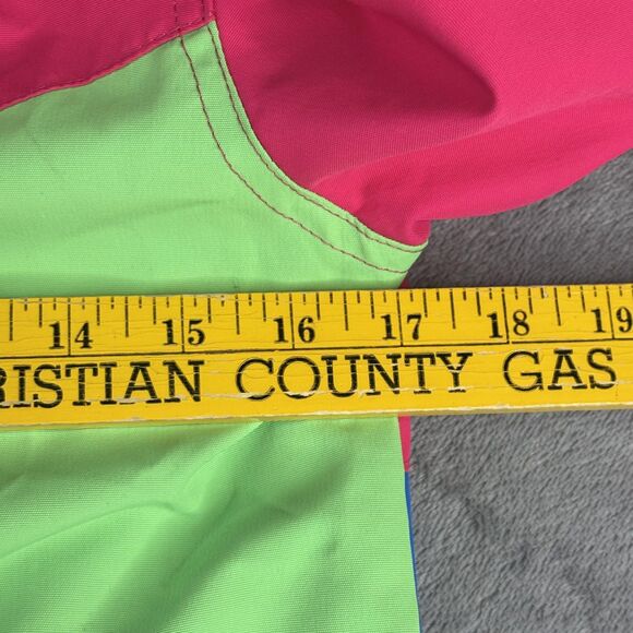 Top&Sky Kids Jacket Kids XL Pink Green Blue Colorblock Hooded Windbreaker‎ - Picture 11 of 16